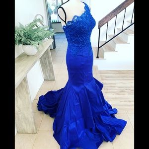 Mori Lee Madeline Gardner Lace trumpet Ball Gown